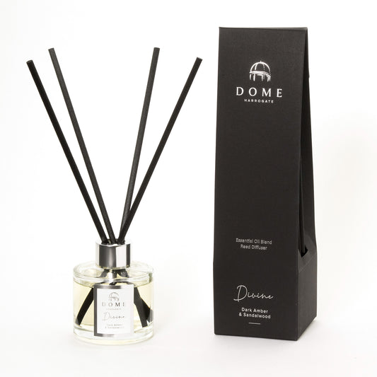 DIVINE Dark Amber & Sandalwood Reed Midi-Diffuser 100ml