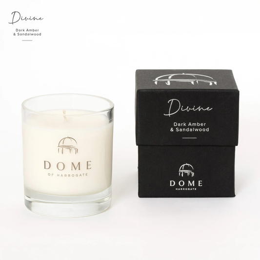 DIVINE  Dark Amber & Sandalwood Mood Candle 30cl/220g
