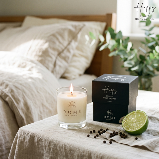 HAPPY  Lime & Black Pepper Mood Candle 20cl/140g