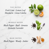 HAPPY  Lime & Black Pepper Mood Candle 30cl/220g