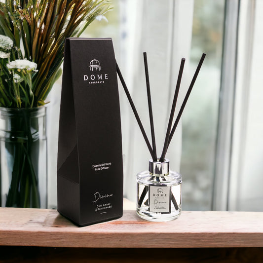 DIVINE Dark Amber & Sandalwood Reed Midi-Diffuser 100ml