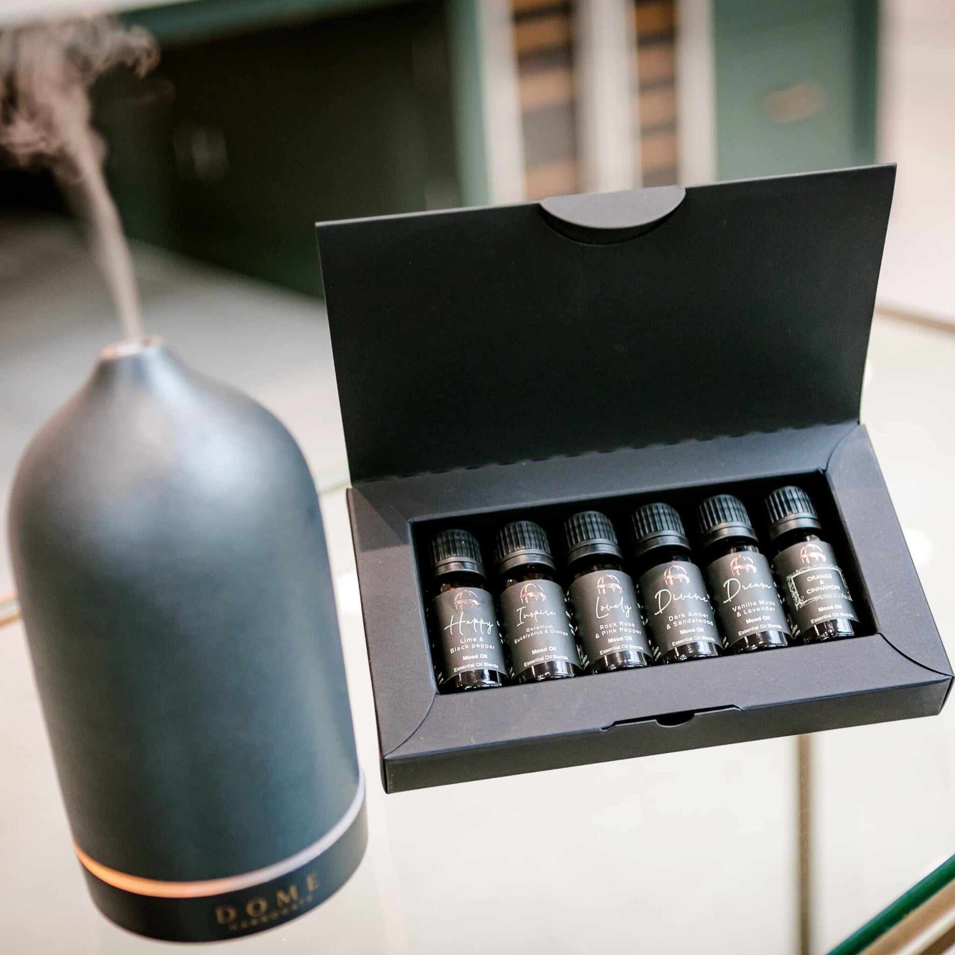 Dome Mood Pod & 6 Oil Gift Set